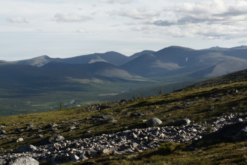 Mountain tundra areas